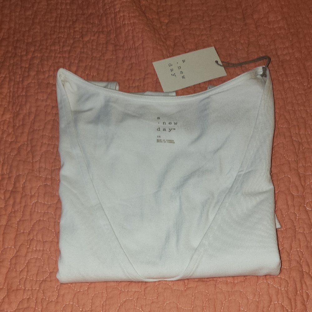 a new day White Bodysuit with V-Neck